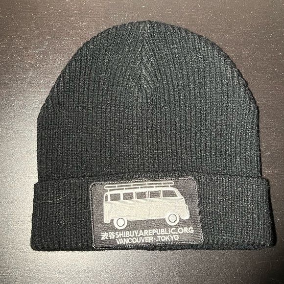 Other - Shibuya Republic Black Knit Beanie – Tokyo Vancouver